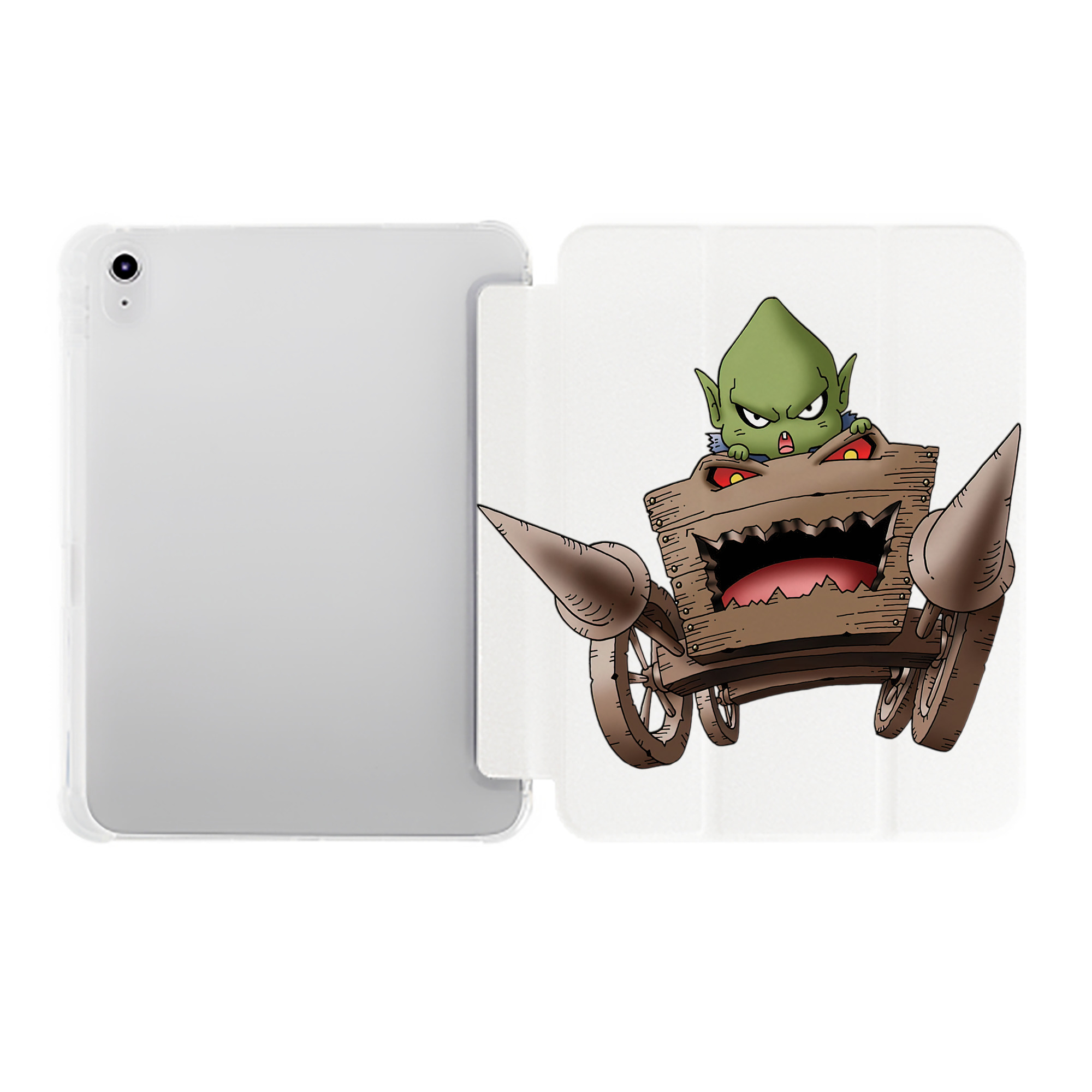 （画像用） ドラゴンクエスト Doragon Kuesuto Dragon Quest IPad ケース ペン収納付き 三つ折りスタンド PUレザー×シリコン 対応機種9.5/10.5/10.9インチ